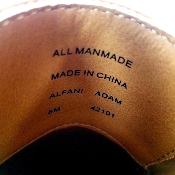 Alfani Mens Shoes Size 8 M Adam Oxford Tan Cap Toe - Picture 7 of 7